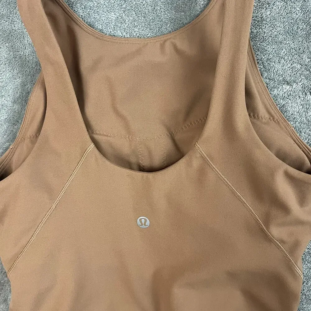 Lululemon Wunder Train Bra Womens 4 Tan Performance Stretch‎ Athleisure